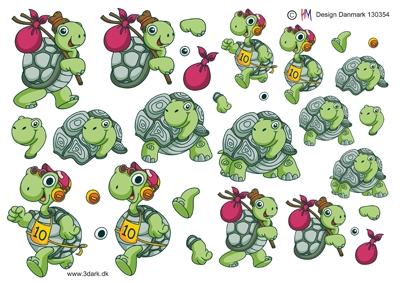  3D Søde skildpadder